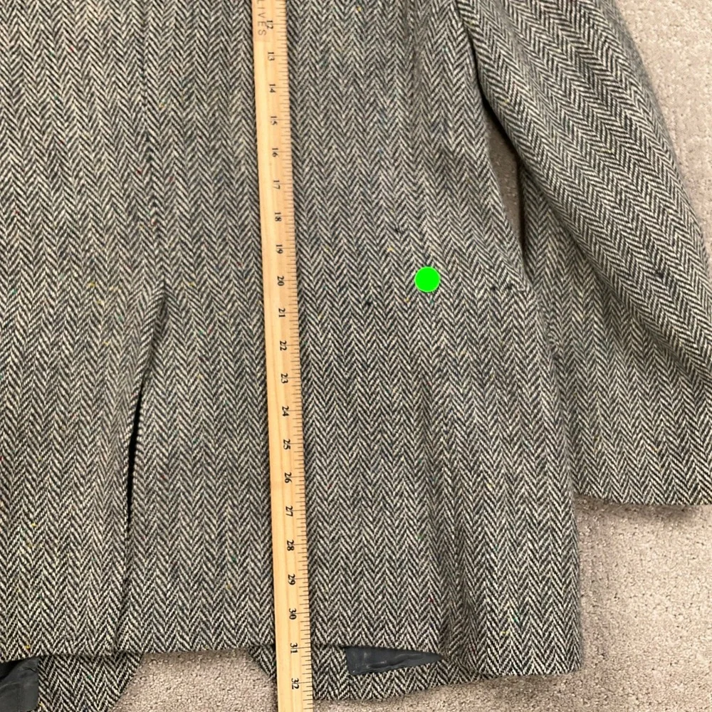 Harris Tweed Blazer Men 46R Blue Multi Herringbone Multi Tweed Scottish Wool VTG